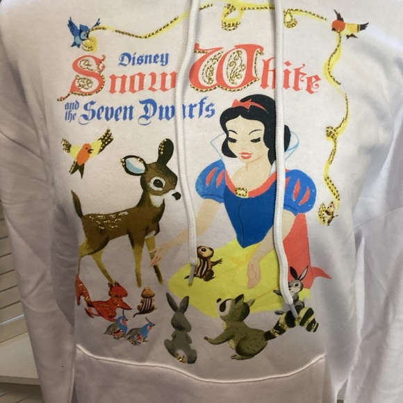 Disney Princess White Hoodie New Size Med 1312 - Picture 2 of 5